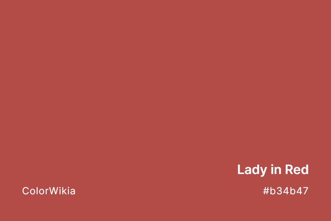 lady in red color b34b47