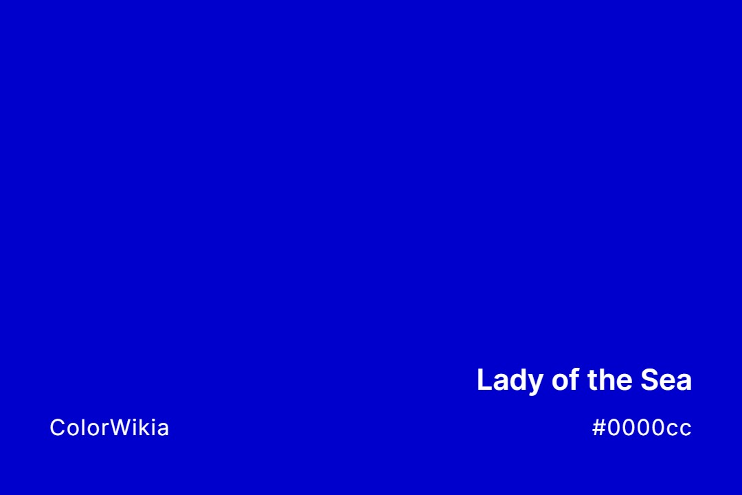 lady of the sea color 0000cc