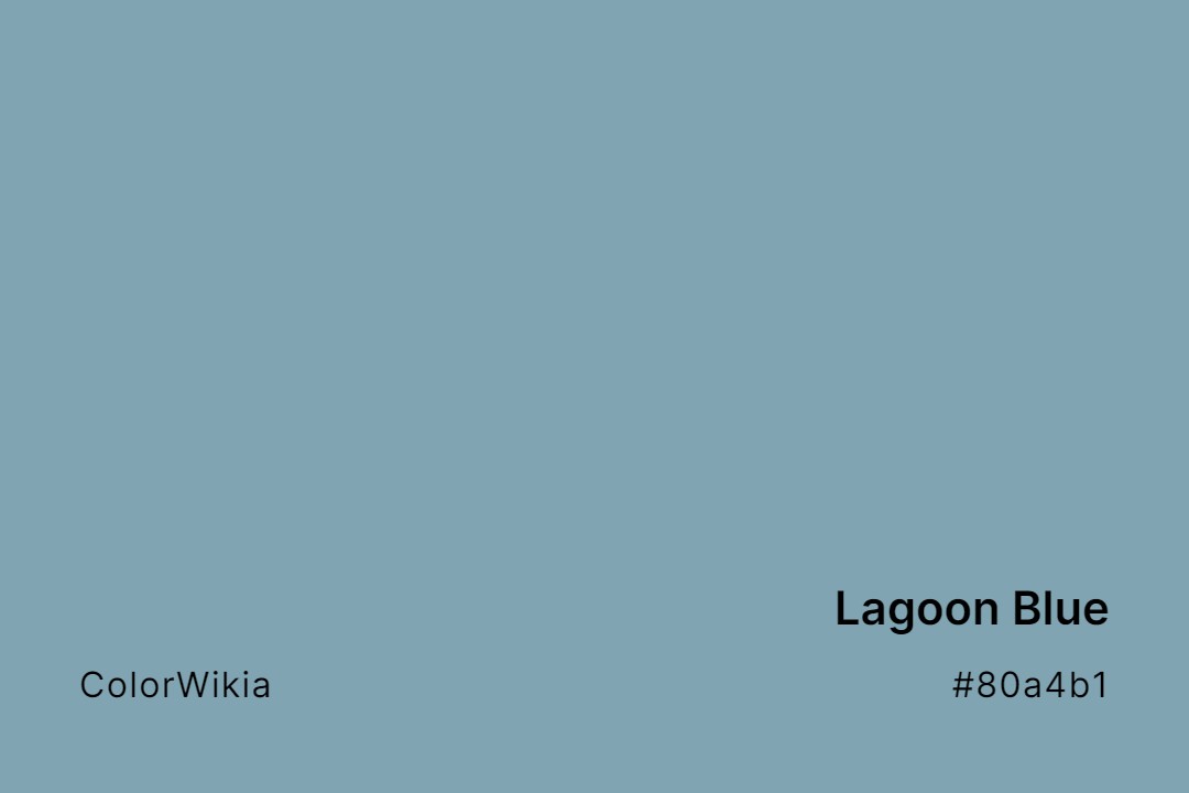 lagoon blue color 80a4b1