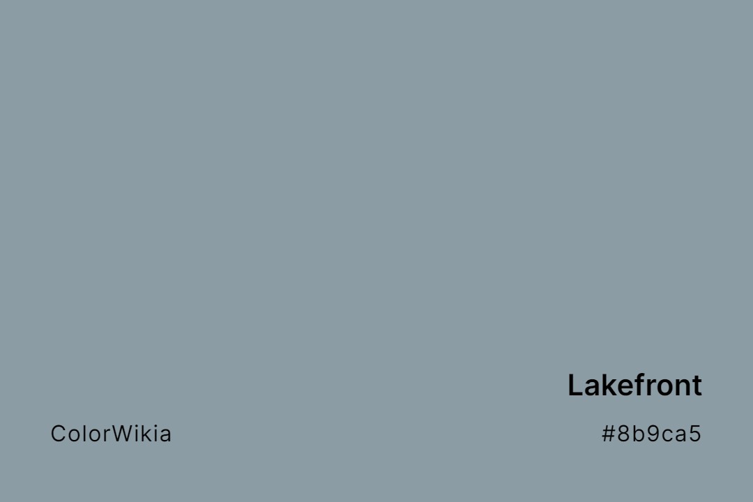 Lakefront Color – #8b9ca5: Codes and Complete Breakdown