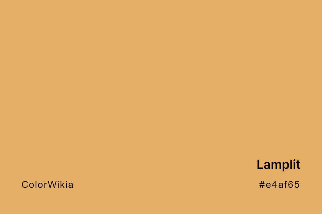 Lamplit Color – #e4af65: Codes and Complete Breakdown