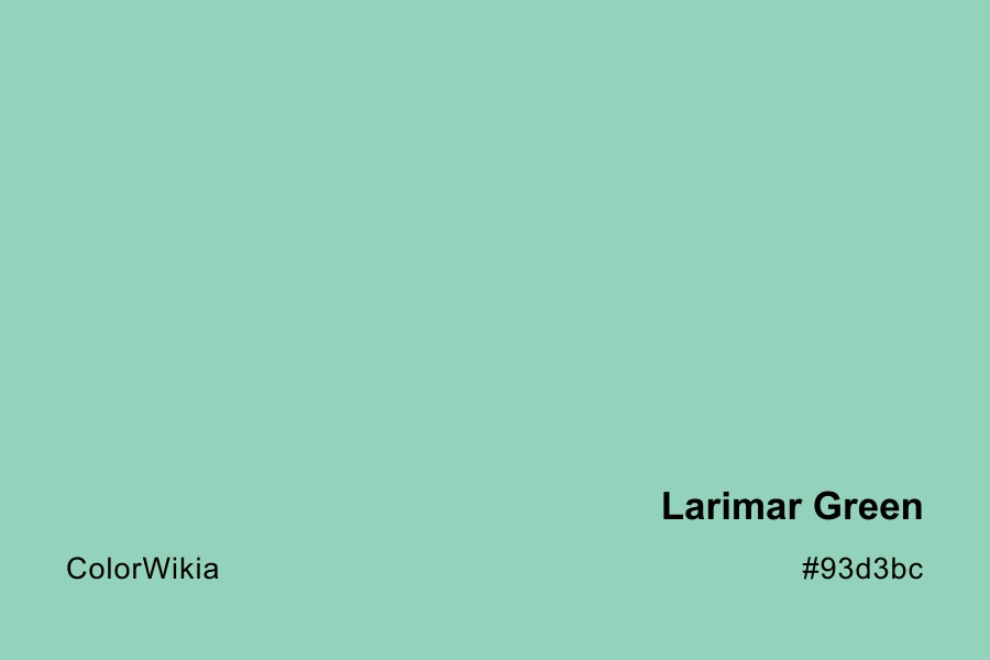 Larimar Green Color – #93d3bc: Codes and Complete Breakdown