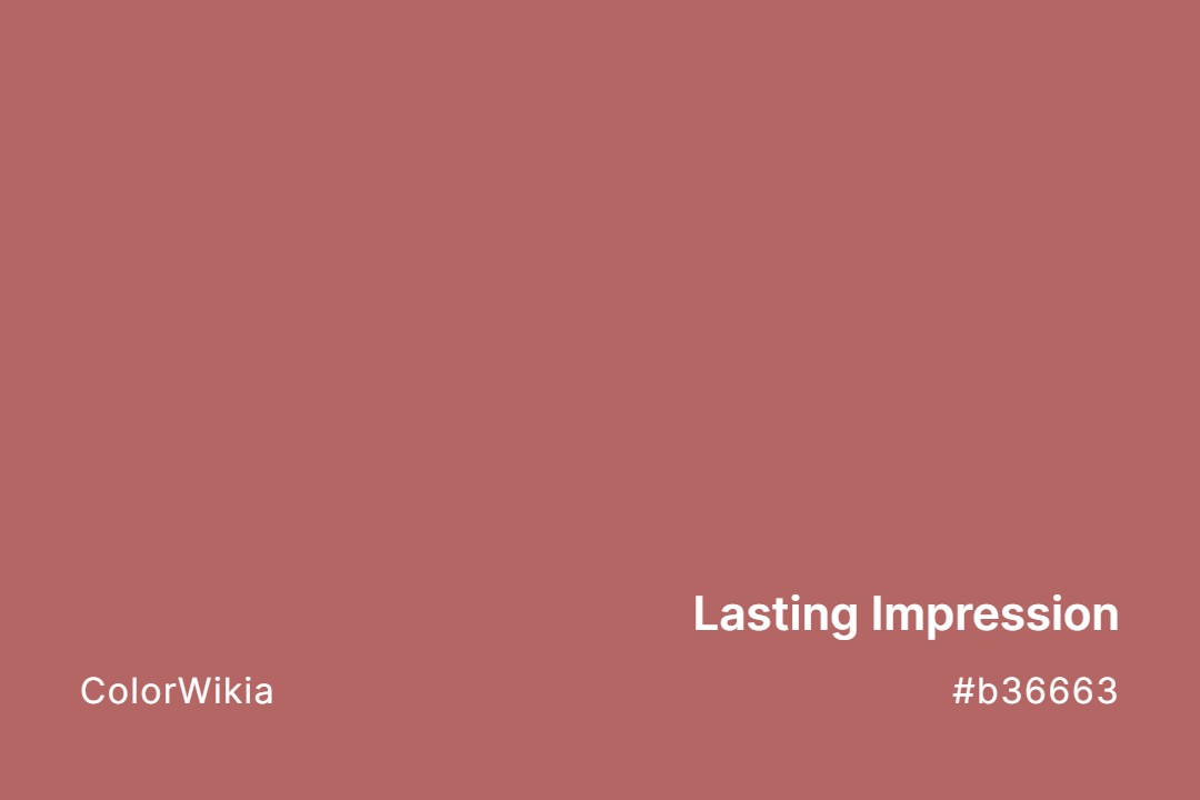 lasting impression color b36663
