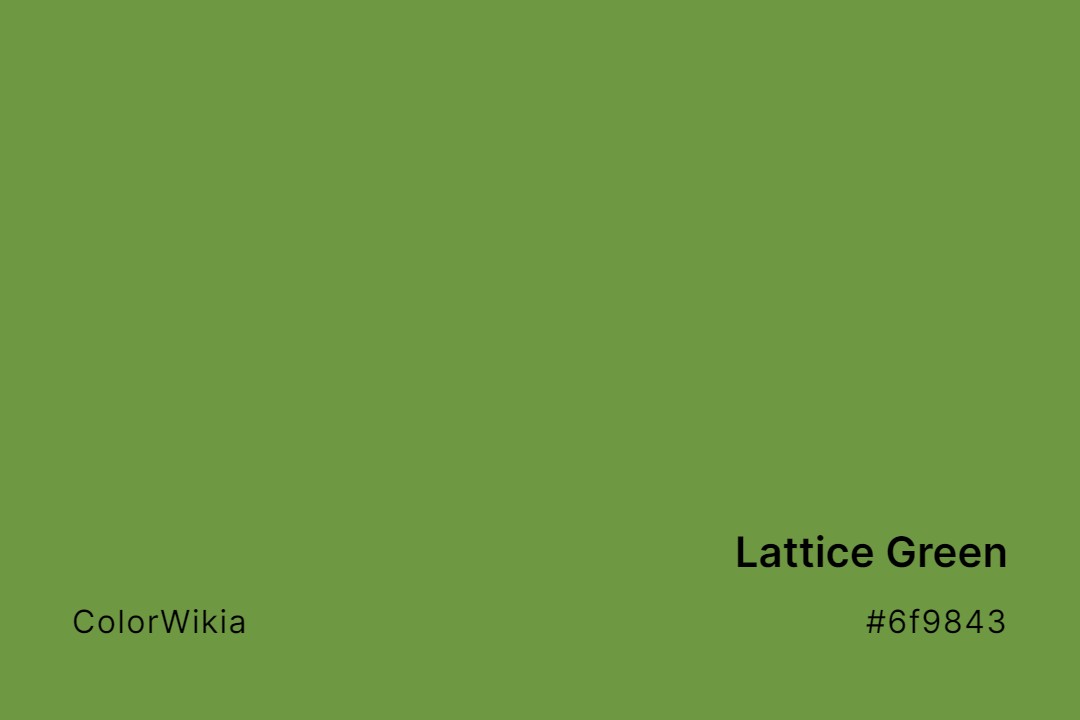 lattice green color 6f9843