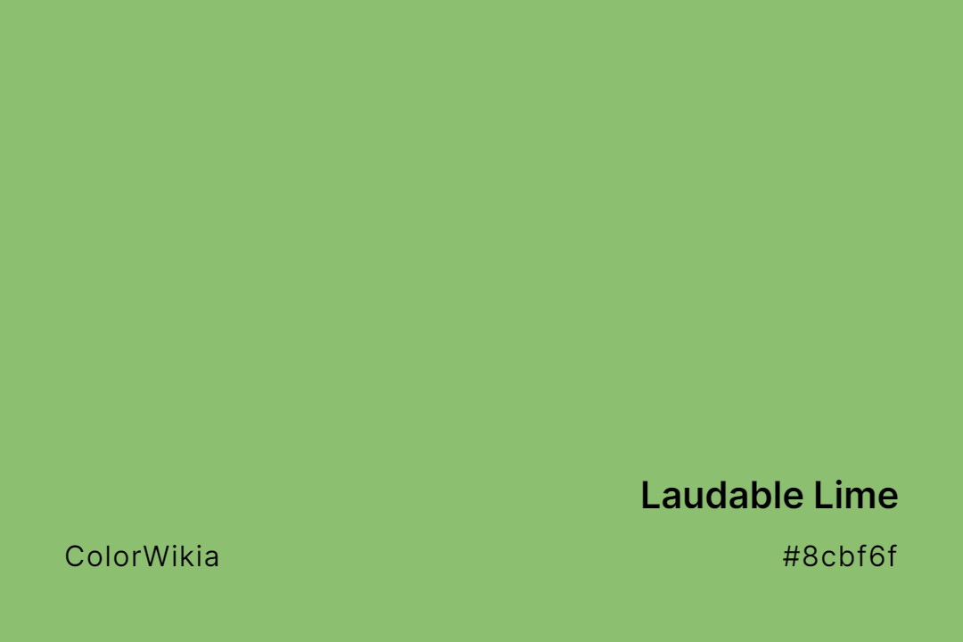 Laudable Lime Color – #8cbf6f: Codes and Complete Breakdown