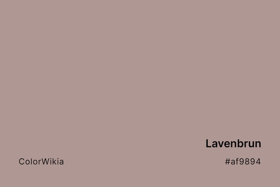 Lavenbrun Color – #af9894: Codes and Complete Breakdown