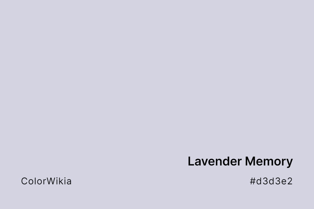 lavender memory color d3d3e2