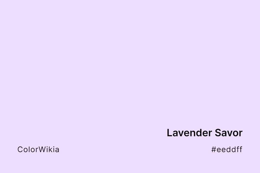 lavender savor color eeddff