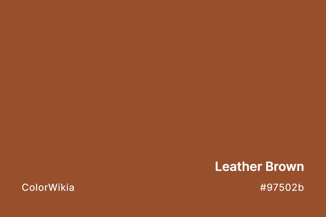 leather brown color 97502b