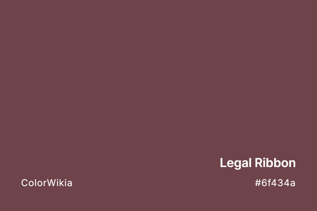 legal ribbon color 6f434a