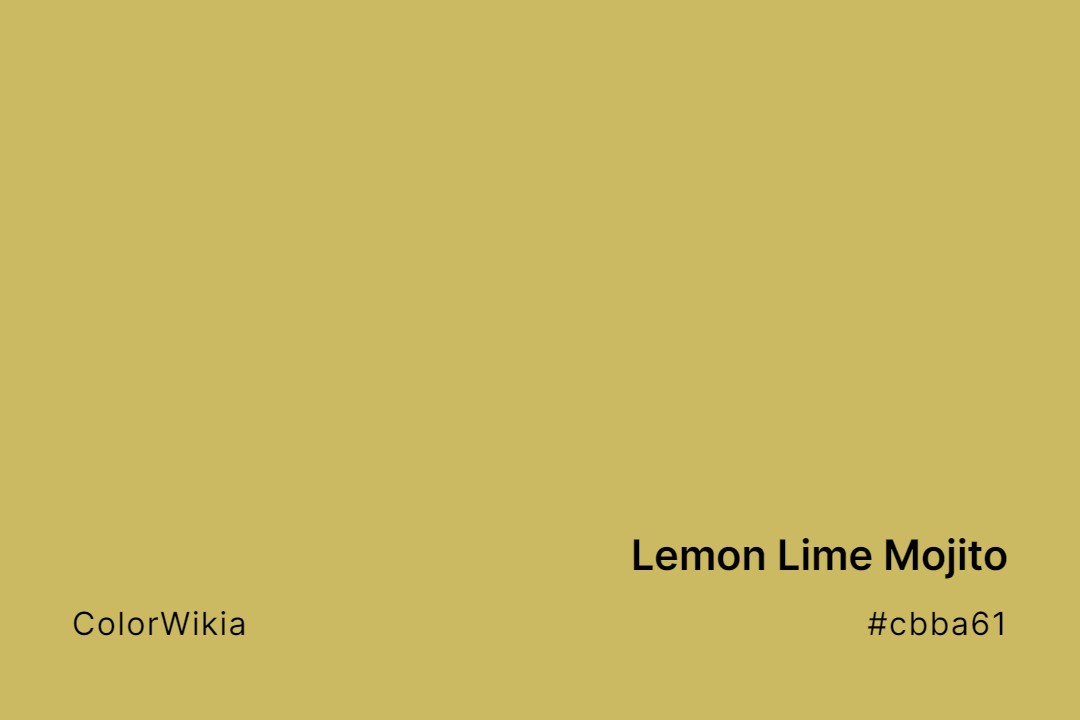 lemon lime mojito color cbba61