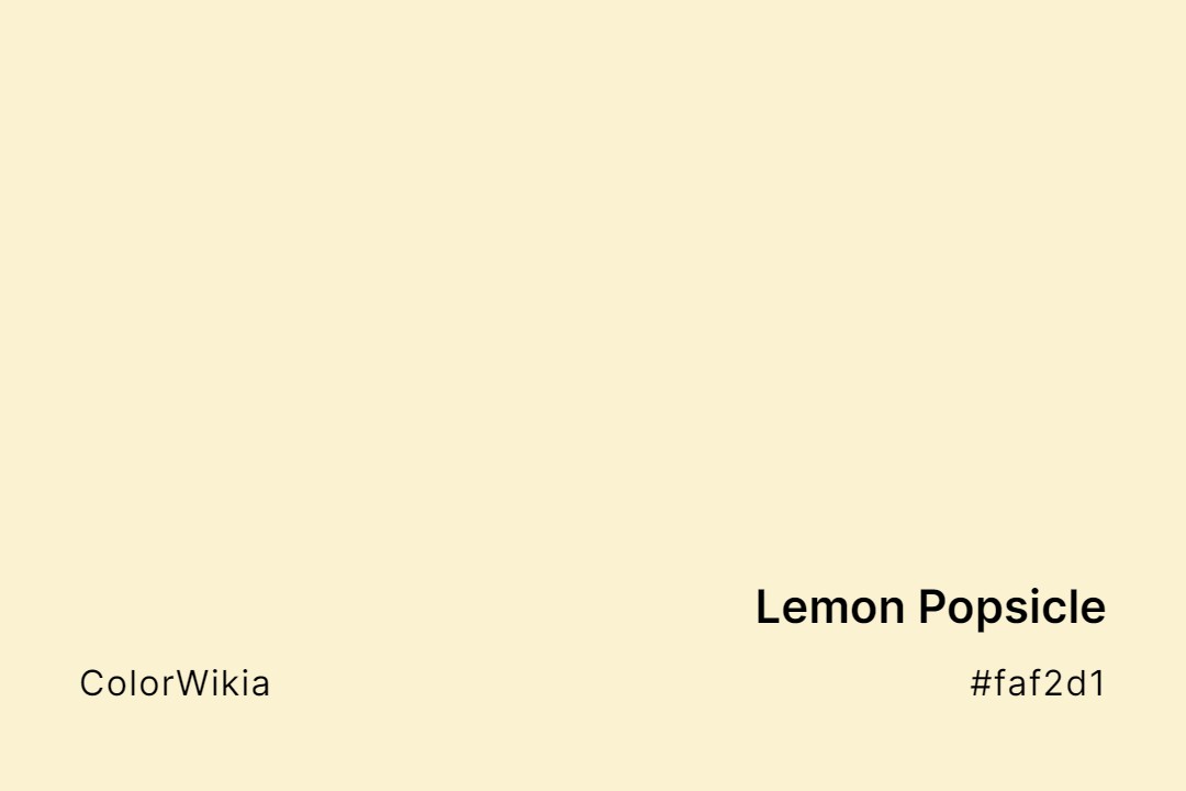 lemon popsicle color faf2d1
