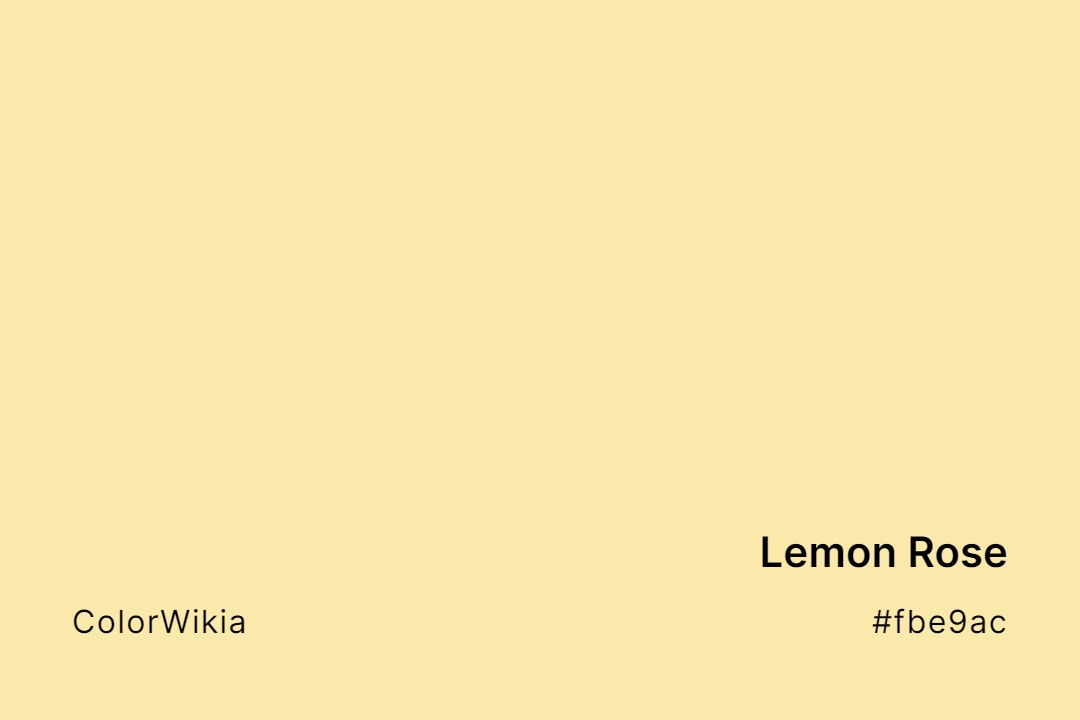 lemon rose color fbe9ac