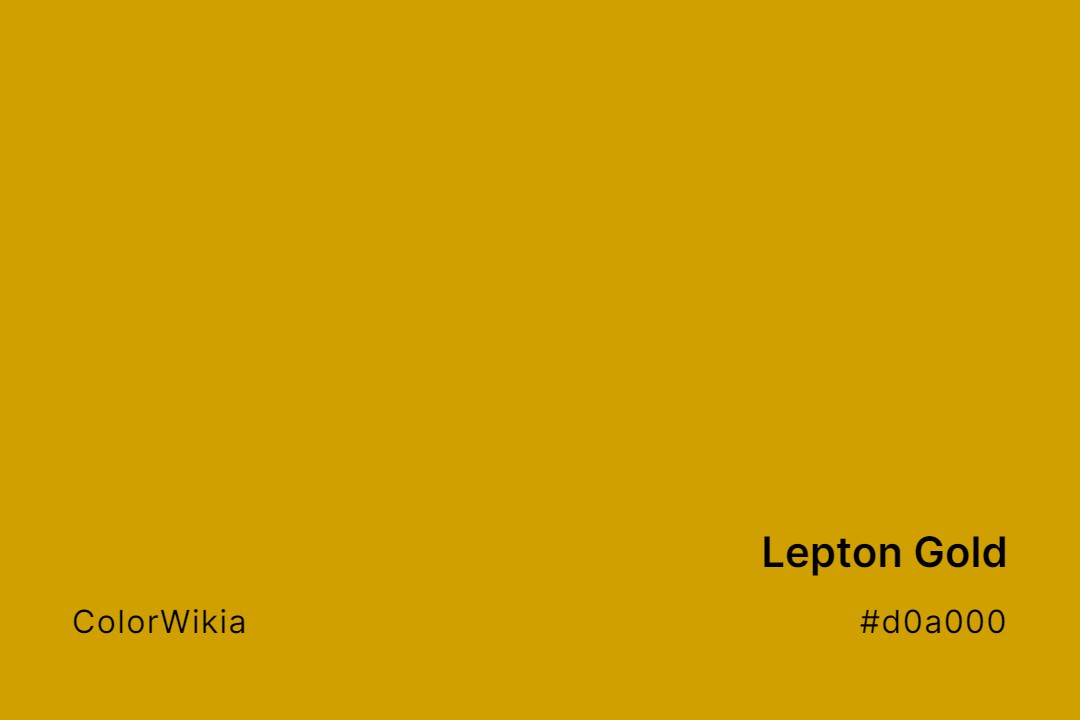 Lepton Gold Color – #d0a000: Codes and Complete Breakdown