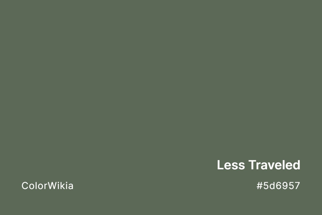 Less Traveled Color – #5d6957: Codes and Complete Breakdown