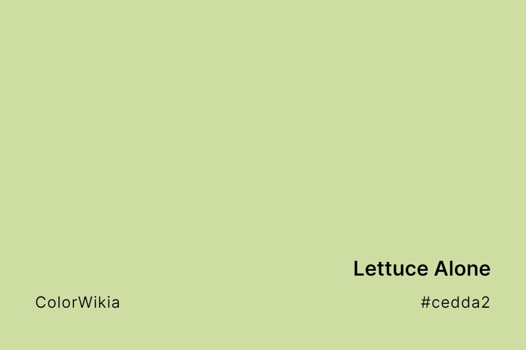 lettuce alone color cedda2
