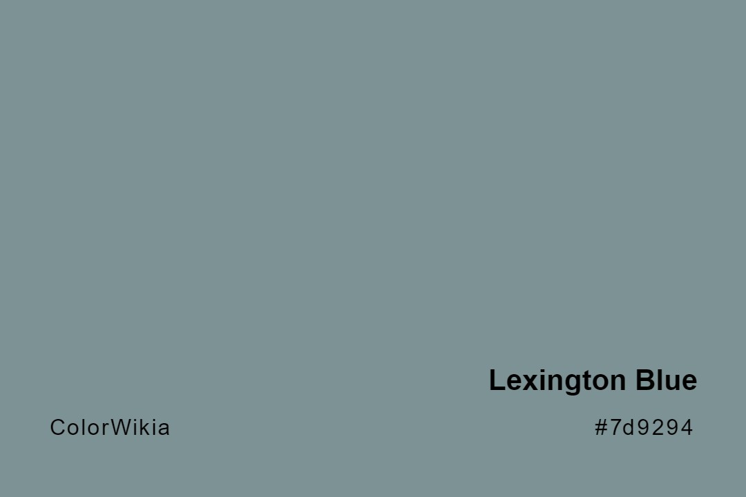 Lexington Blue Color – #7d9294: Codes and Complete Breakdown
