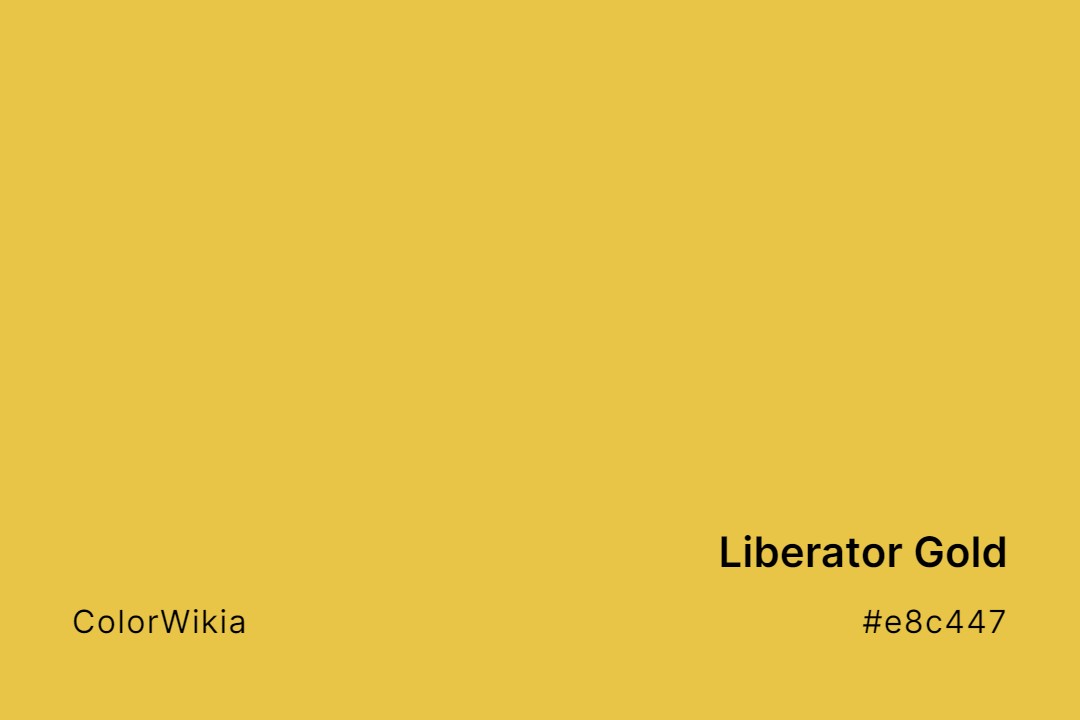 Liberator Gold Color – #e8c447: Codes and Complete Breakdown
