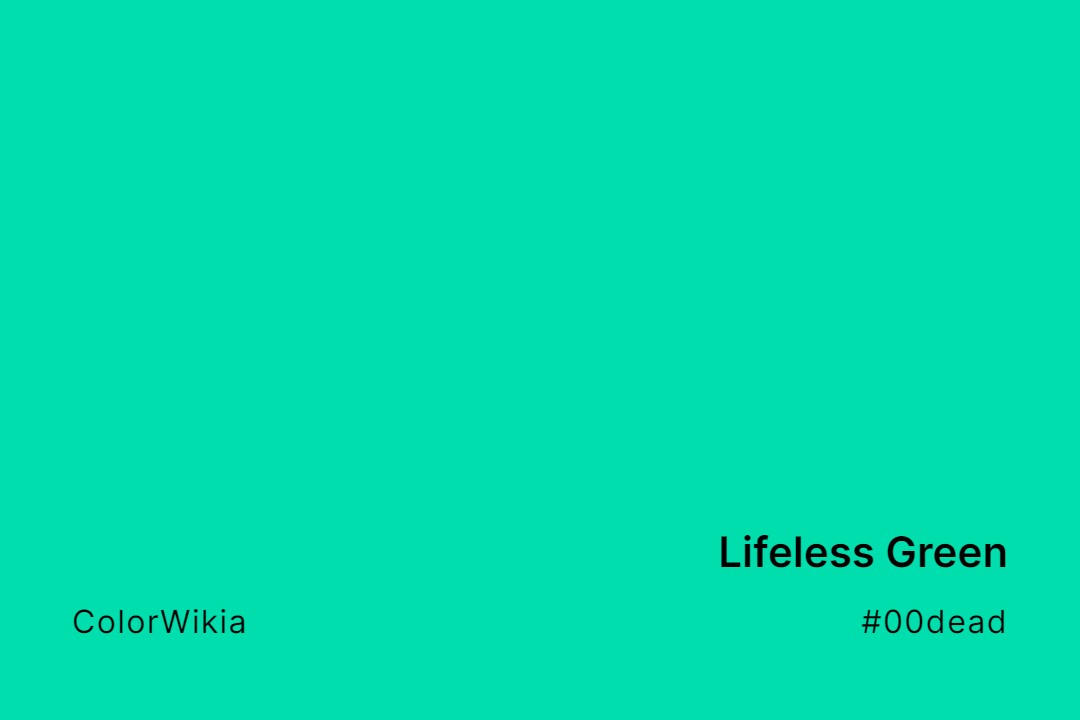 Lifeless Green Color – #00dead: Codes and Complete Breakdown