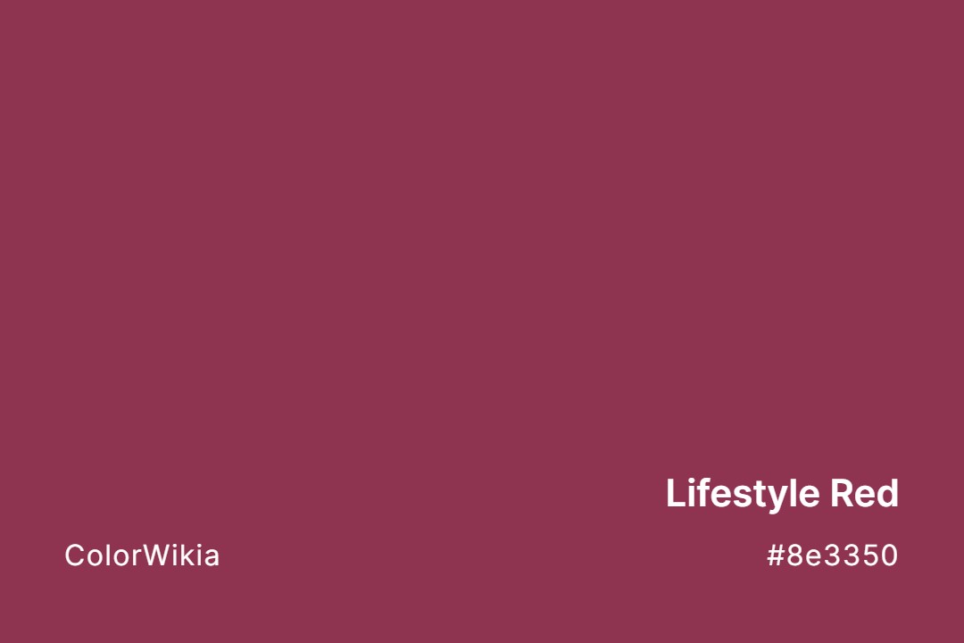Lifestyle Red Color – #8e3350: Codes and Complete Breakdown
