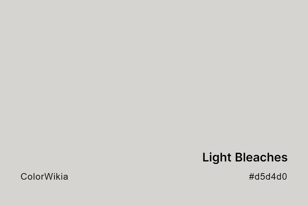 Light Bleaches Color – #d5d4d0: Codes and Complete Breakdown
