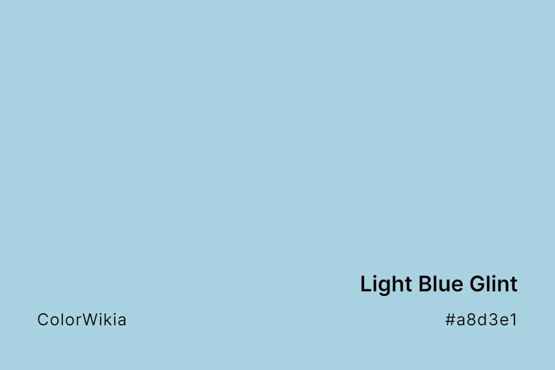 light blue glint color a8d3e1