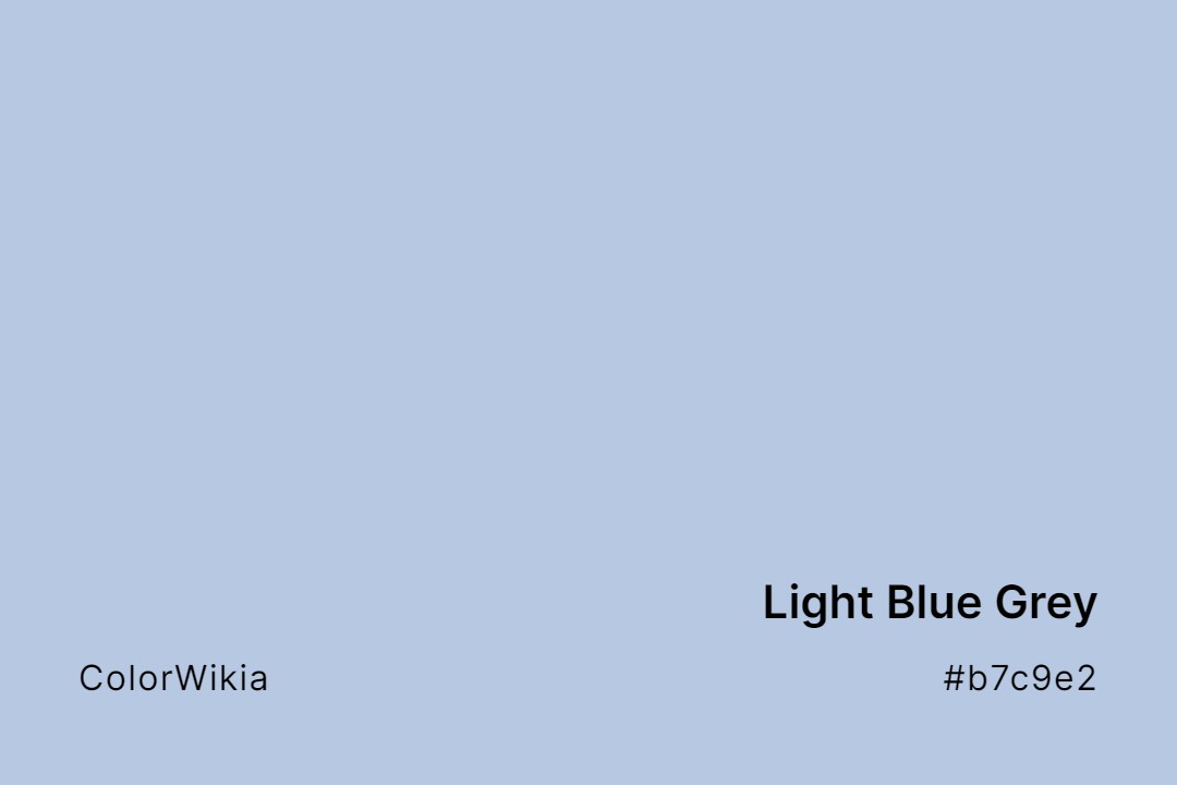 Light Blue Grey Color – #b7c9e2: Codes and Complete Breakdown