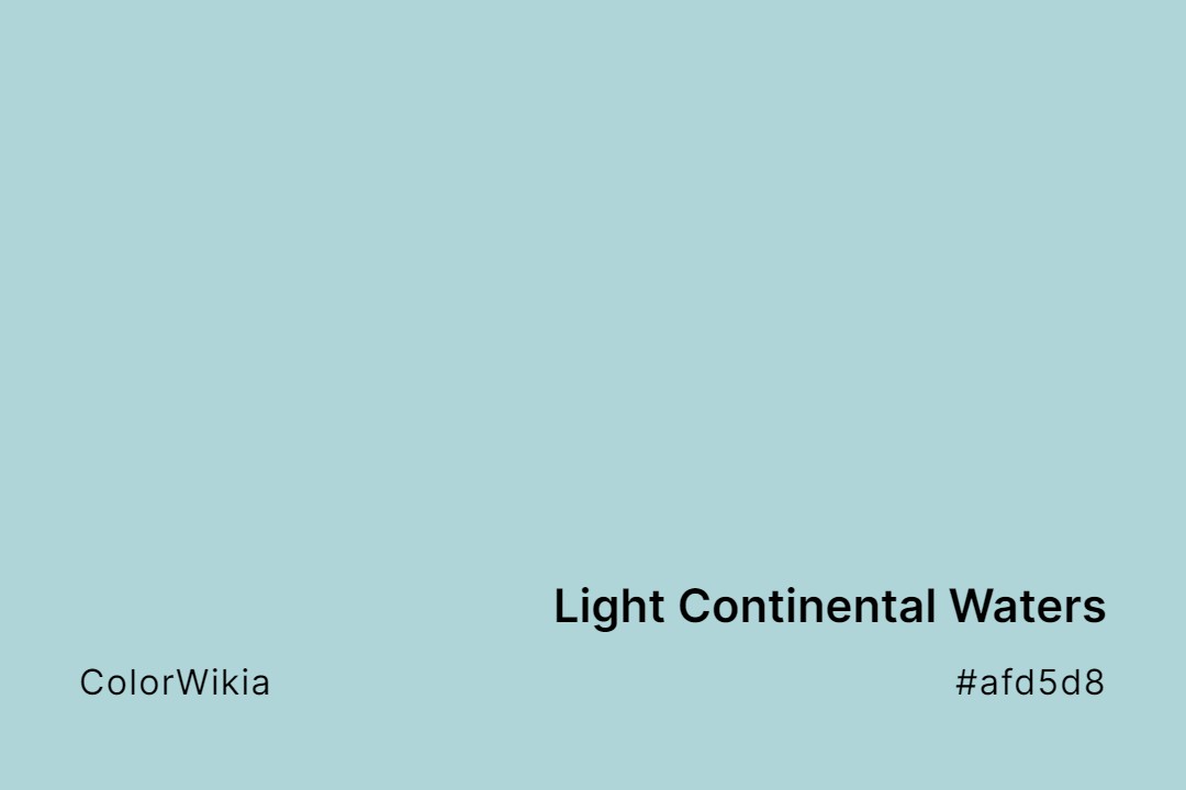 light continental waters color afd5d8