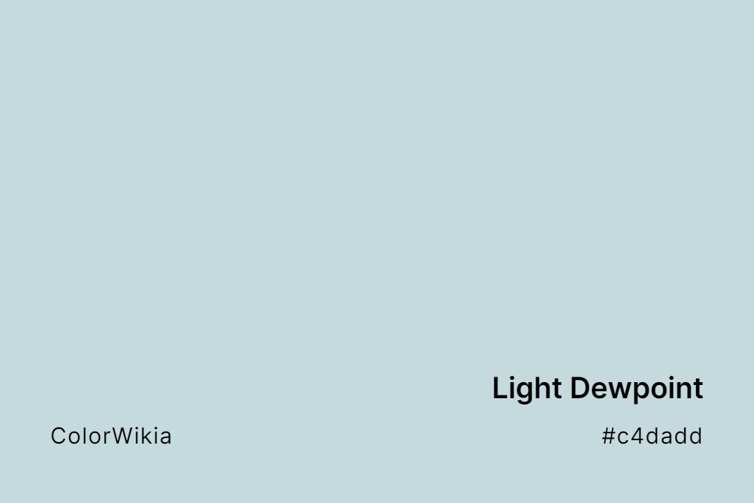 Light Dewpoint Color – #c4dadd: Codes and Complete Breakdown