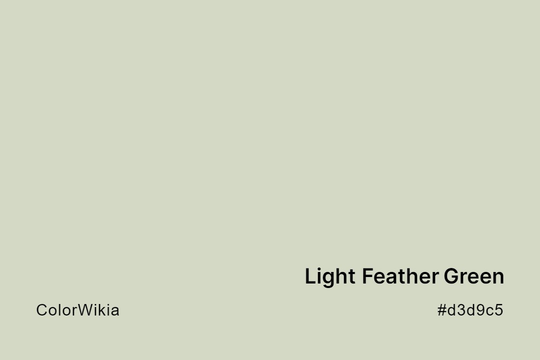light feather green color d3d9c5