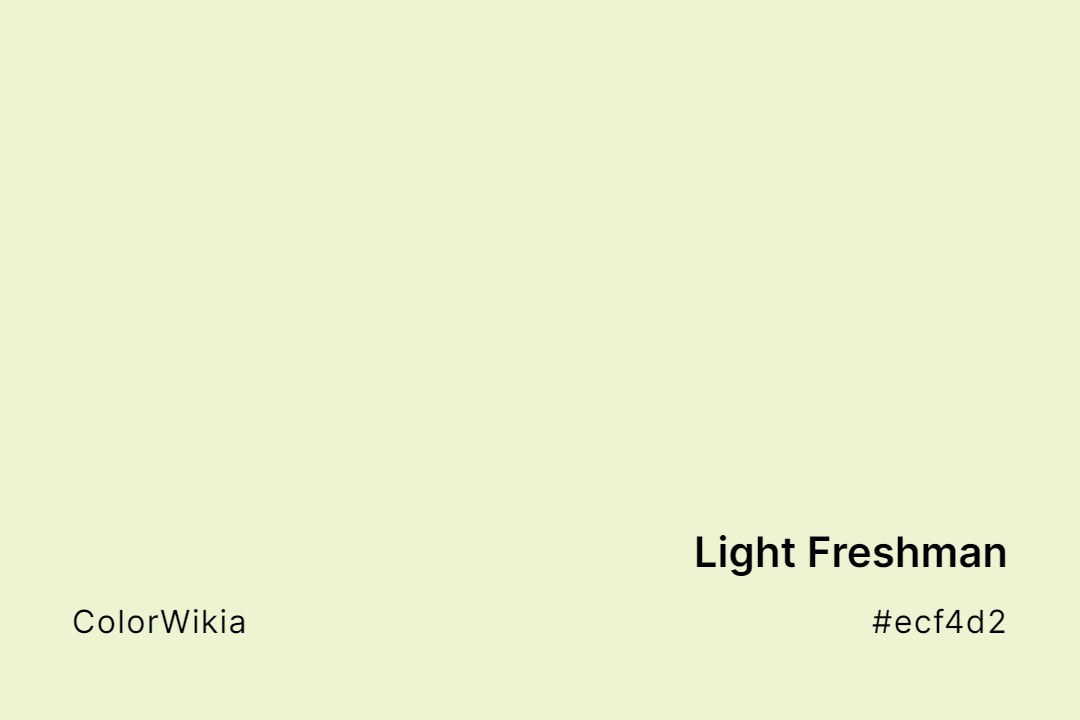 Light Freshman Color – #ecf4d2: Codes and Complete Breakdown