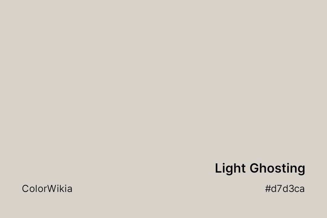 Light Ghosting Color – #d7d3ca: Codes and Complete Breakdown
