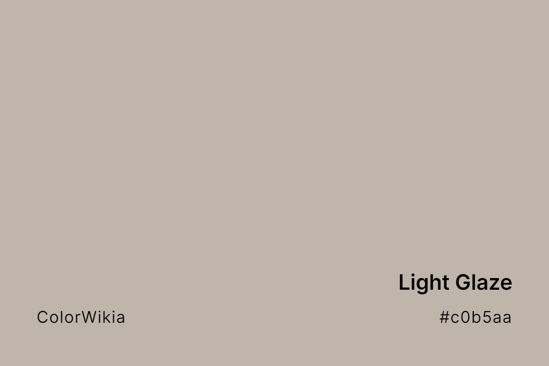 light glaze color c0b5aa