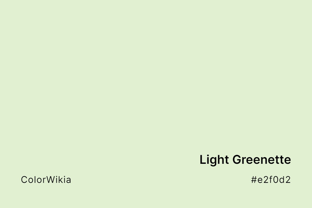 Light Greenette Color – #e2f0d2: Codes and Complete Breakdown