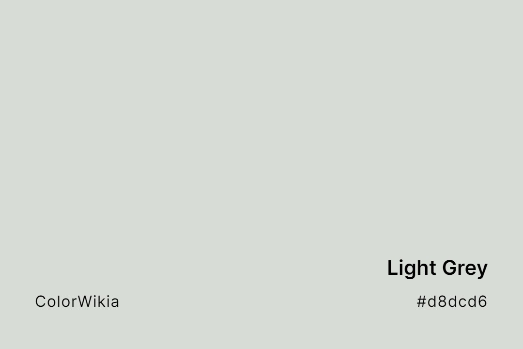 Light Grey Color – #d8dcd6: Codes and Complete Breakdown