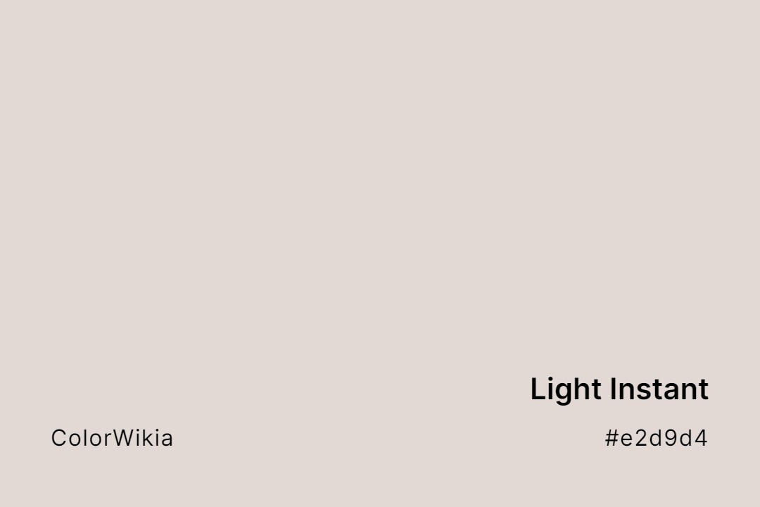 light instant color e2d9d4