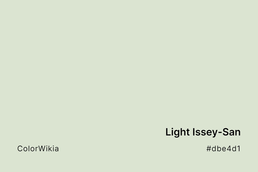 Light Issey-San Color – #dbe4d1: Codes and Complete Breakdown