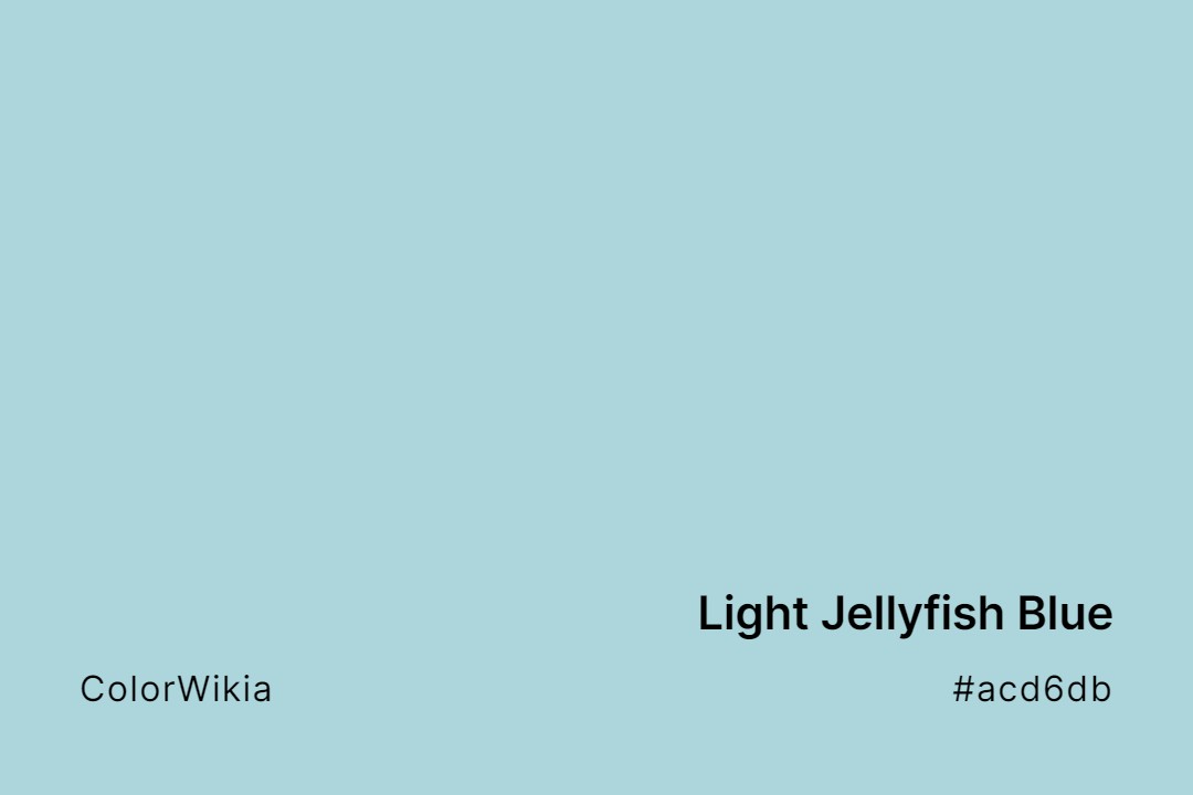 light jellyfish blue color acd6db