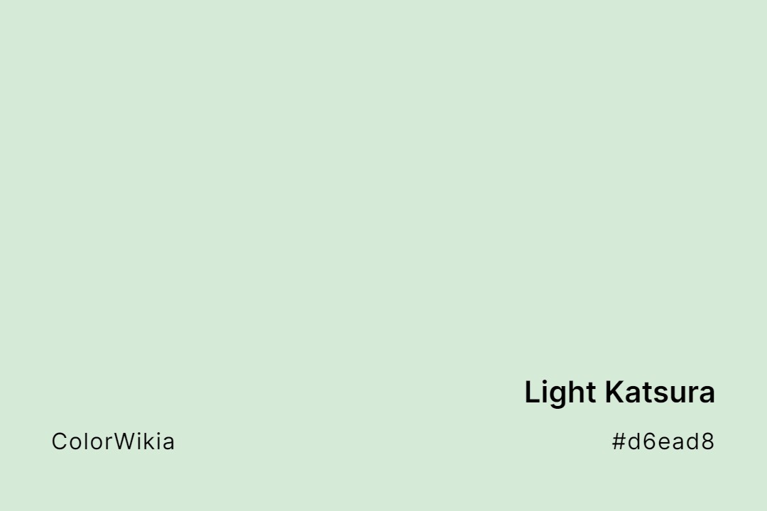 Light Katsura Color – #d6ead8: Codes and Complete Breakdown