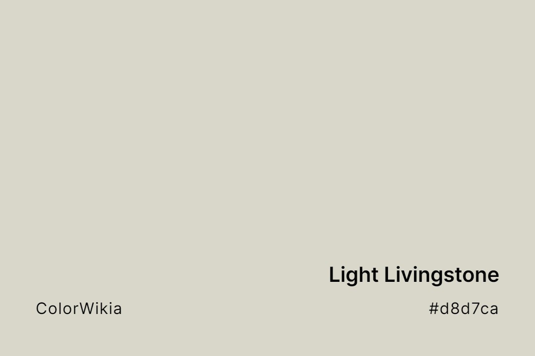 Light Livingstone Color – #d8d7ca: Codes and Complete Breakdown