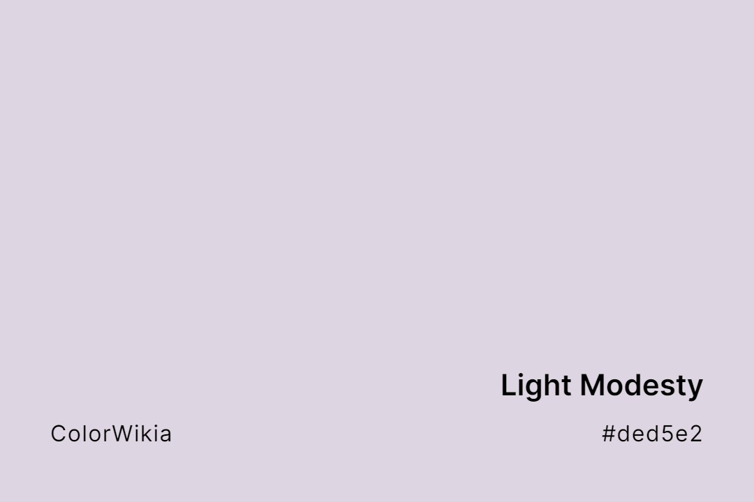 Light Modesty Color – #ded5e2: Codes and Complete Breakdown