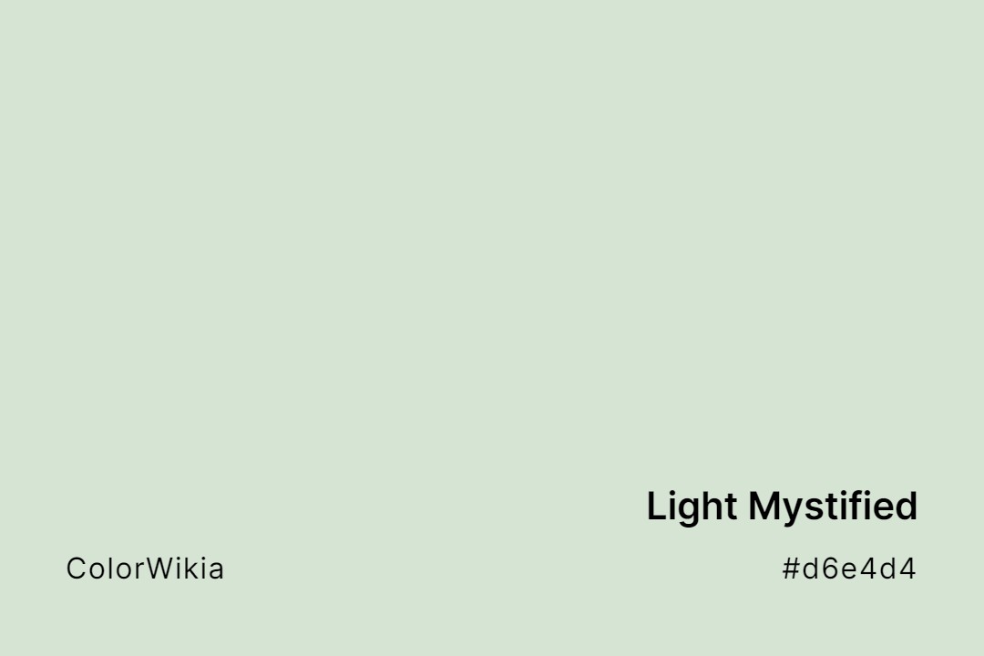 Light Mystified Color – #d6e4d4: Codes and Complete Breakdown