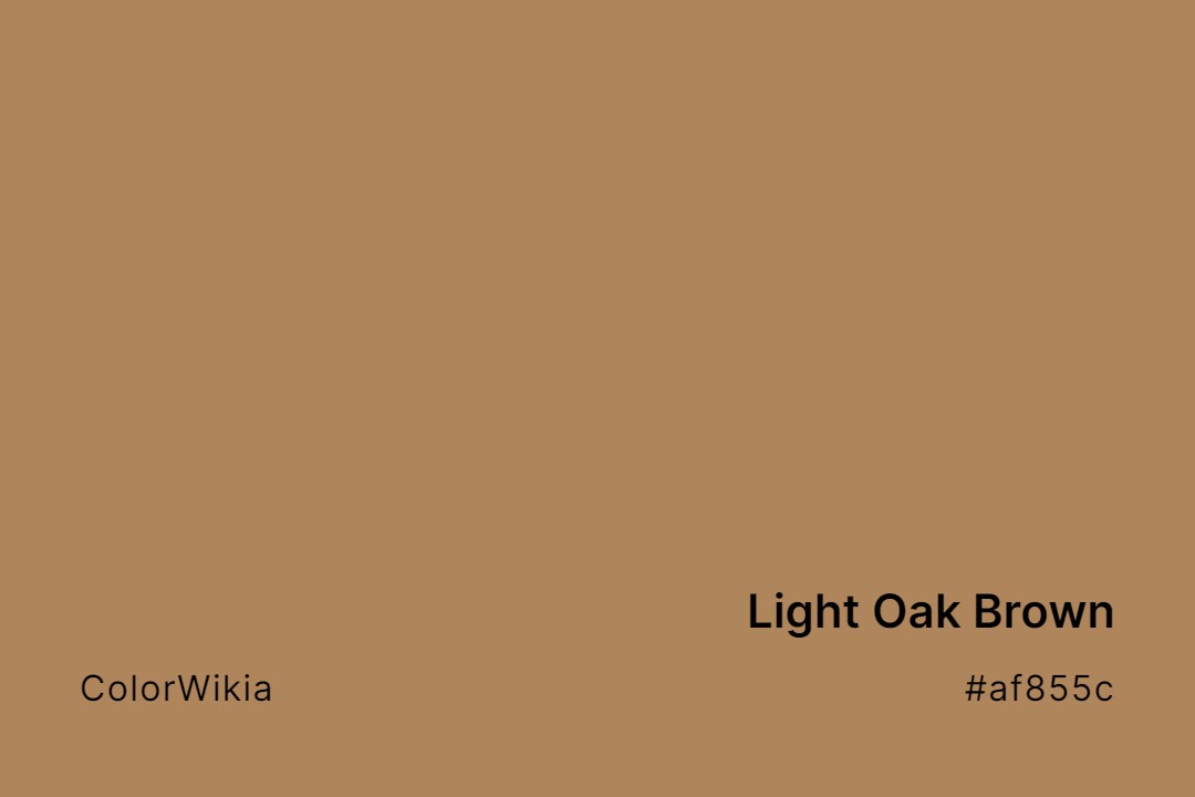light oak brown color af855c