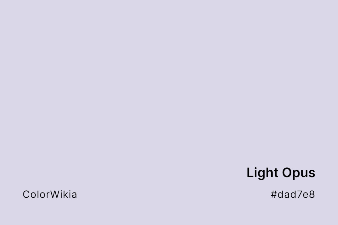 Light Opus Color – #dad7e8: Codes and Complete Breakdown