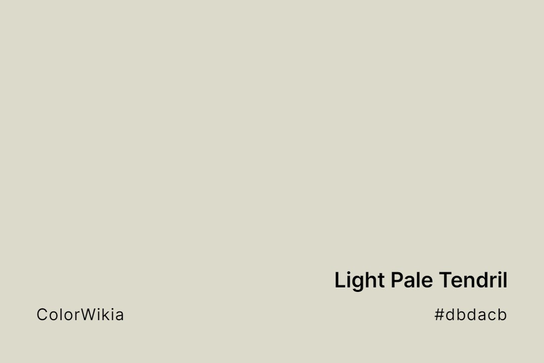 light pale tendril color dbdacb
