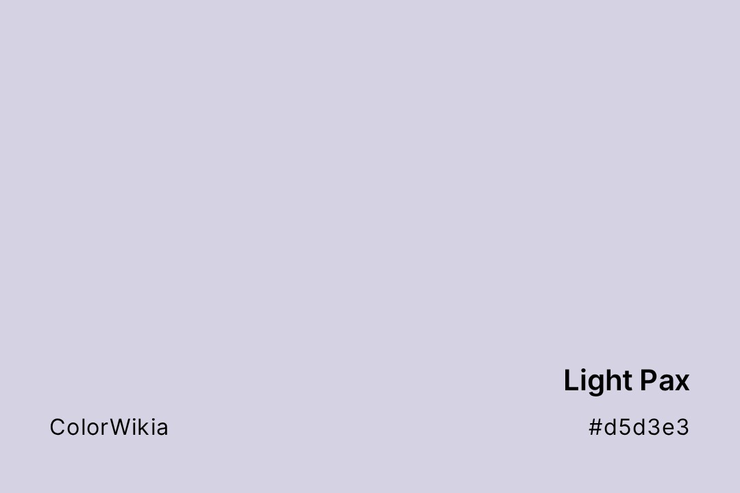 Light Pax Color – #d5d3e3: Codes and Complete Breakdown