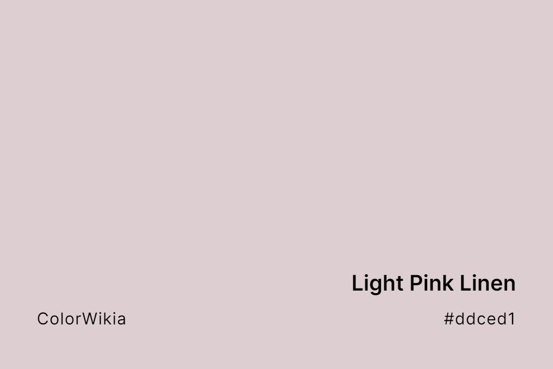 light pink linen color ddced1