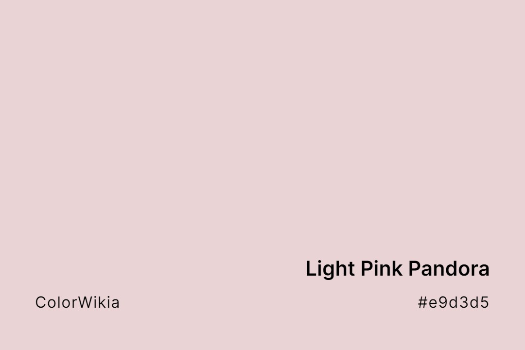light pink pandora color e9d3d5