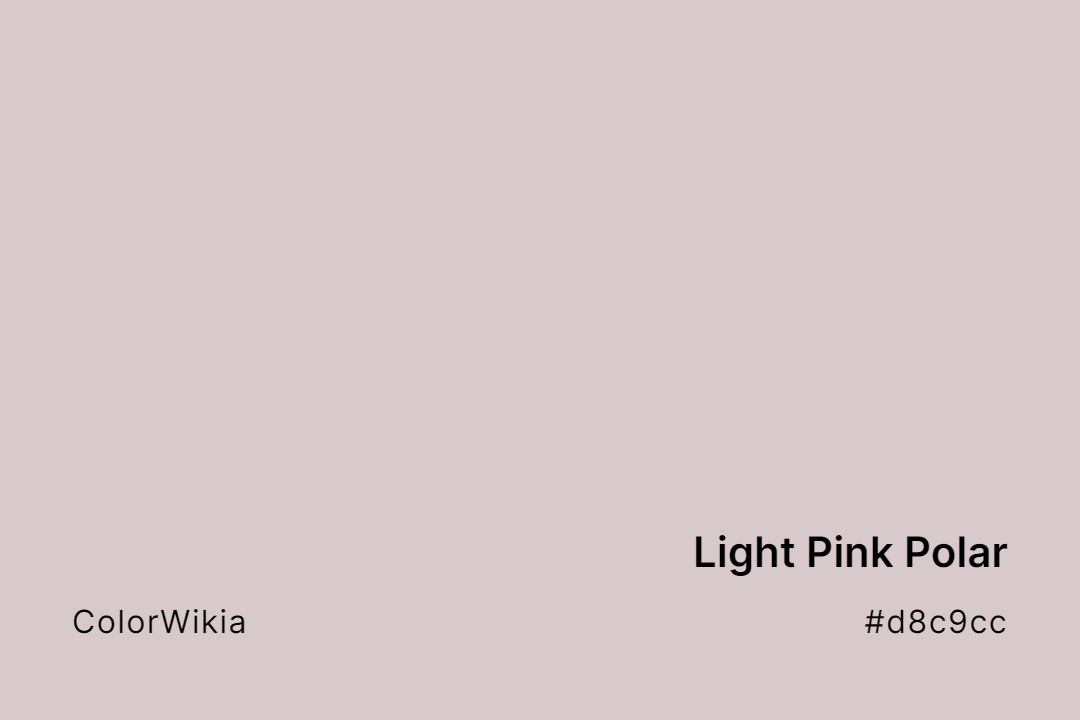 light pink polar color d8c9cc