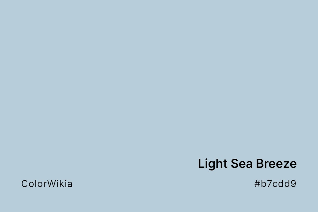light sea breeze color b7cdd9
